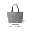 Soft Felt Shell Tote Bag