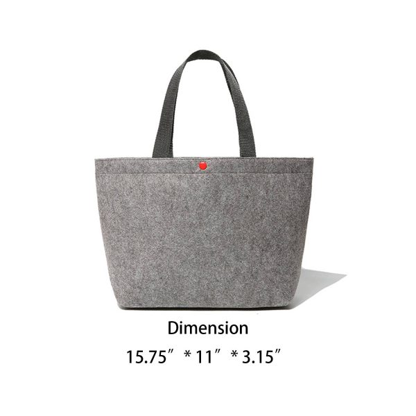 Soft Felt Shell Tote Bag