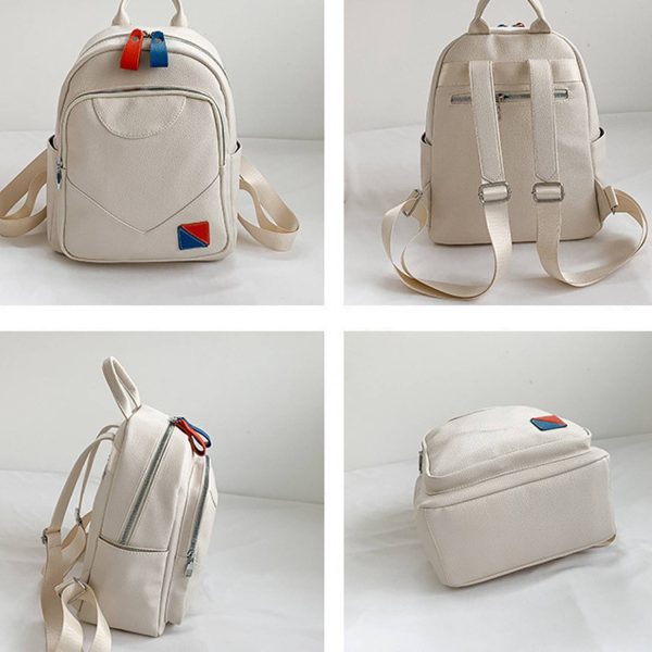 Durable and large capacity Pu leather backpack