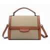 Genuine leather square crossbody bag handbag for woman
