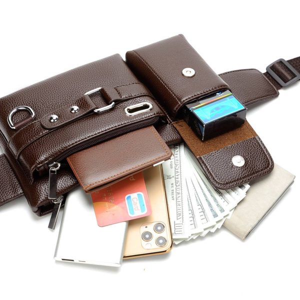 PU Leather Man's Shoulder Bag