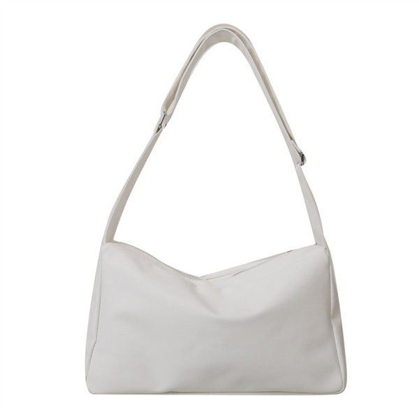 PU leather Solid Color Crossbody Bag