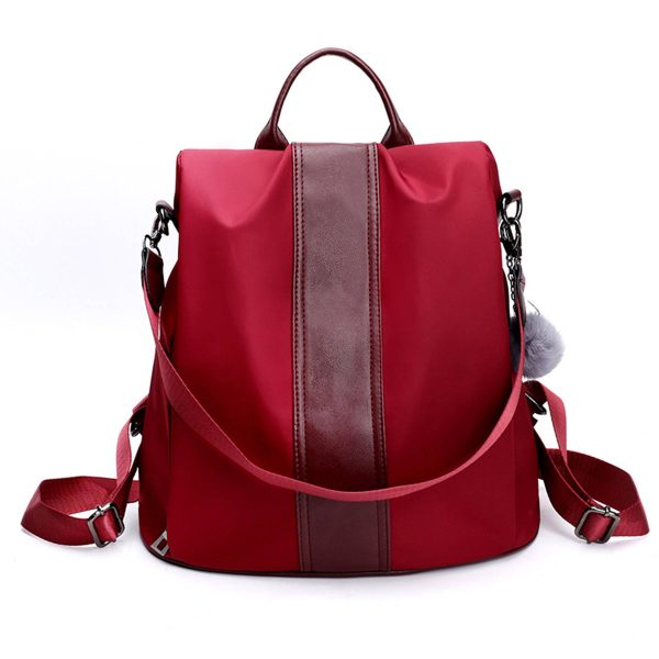 PU leather /Nylon Waterproof Women Backpack
