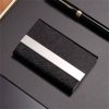 Stainless steel PU business card holder