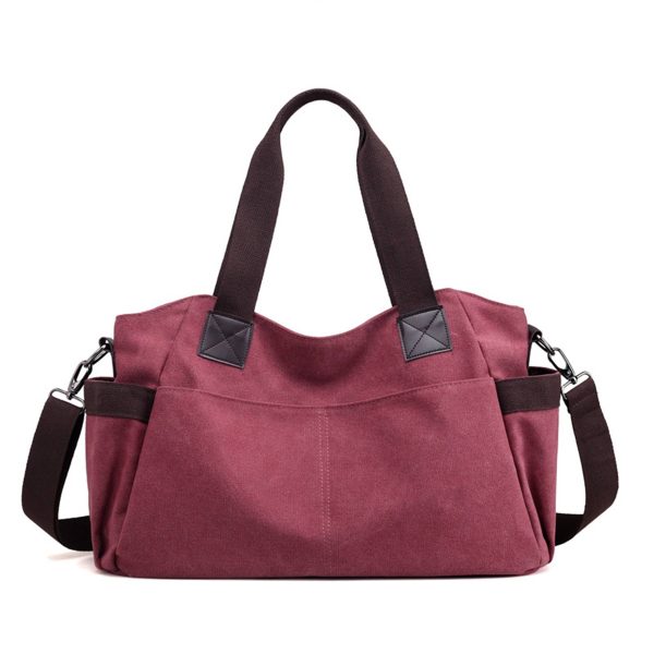 Big Canvas Tote top Handle bag for Travel