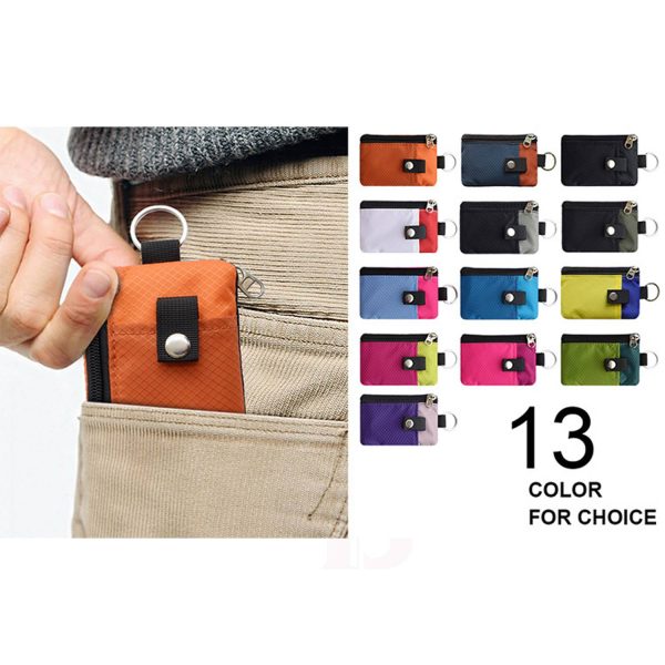 Nylon Small RFID Blocking Wallet with ID Window