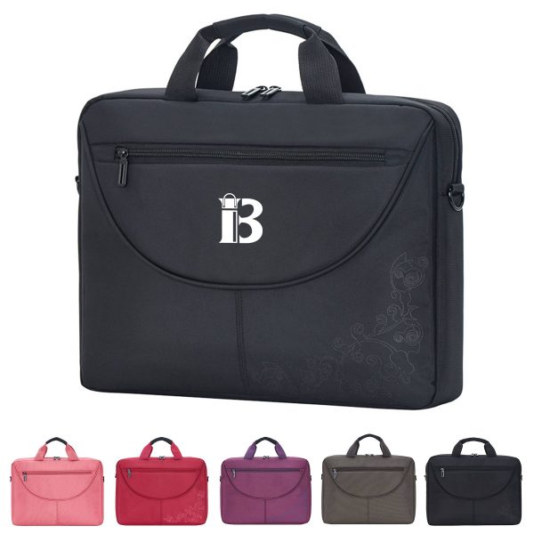 3d56bf25-0aa7-4df3-bbeb-75a72dc193c3_BL593-JG.jpg Nylon Lightweight Classic Briefcase Laptop Bag