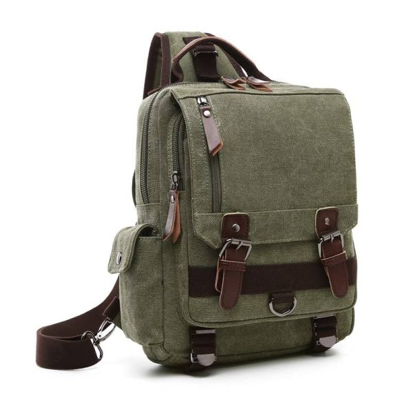Canvas Cross-body Bag Anti-Theft For Women Men