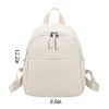PU leather durable backpack