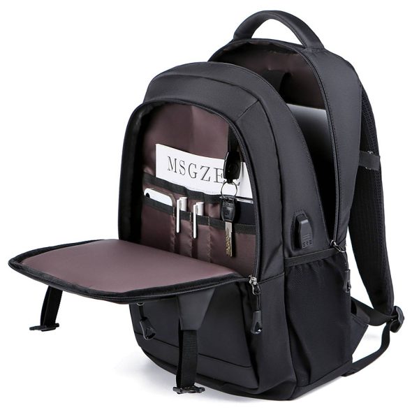 Nylon Backpack With USB Charging Port for Sports