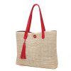 Large Straw Beach Bag for women