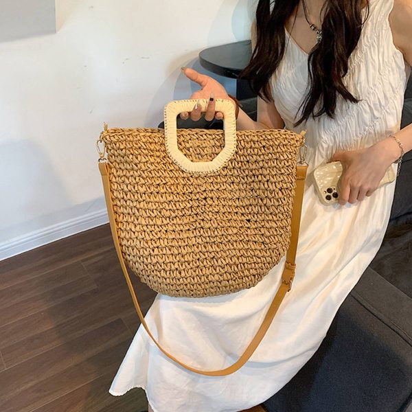 Jute Sleek minimalist woven cross-body bag