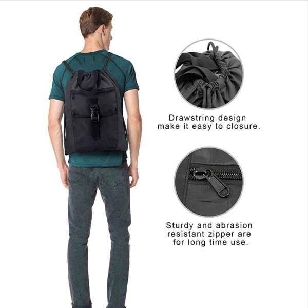 Drawstring Backpack Sports Gym Bag