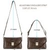 Genuine Leather Combination lock crossbody Messenger bag
