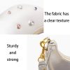 PU Leather Diamond-embellished Cross-body Bag For Women