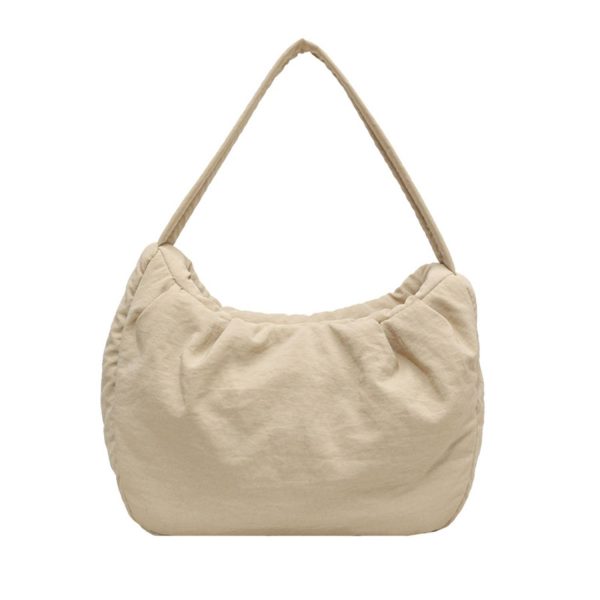 Nylon Wrinkle Candy Underarm Tote Bag