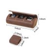 Genuine Leather three compartments watch Storage bag