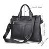 Genuine Leather Men Women Laptop Briefcase for