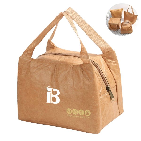 Outdoor Insulation Picnic Kraft Paper bento bag