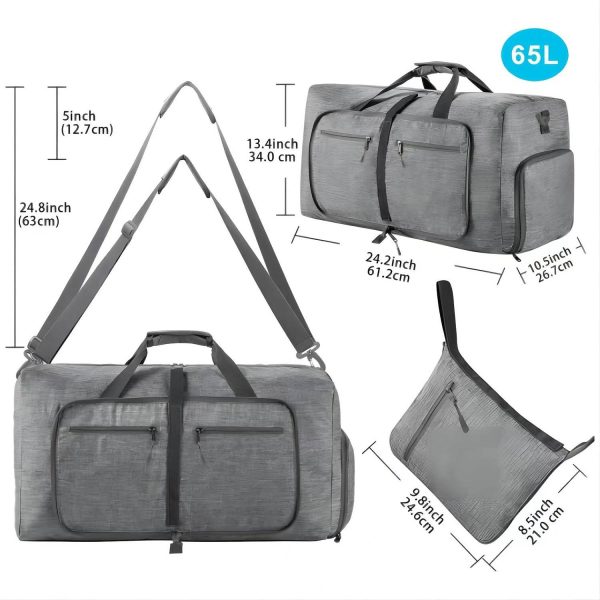 Portable foldable luggage bag