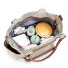 Polyester portable diaper tote bag set