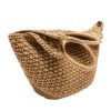 Hand-woven Straw Large Bag Round Handle for women