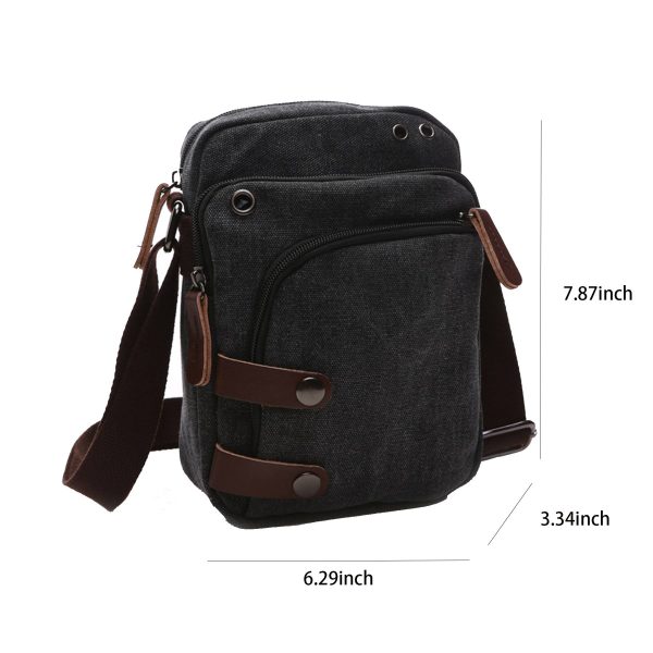 Canvas wearable Cross-body bag