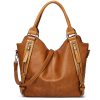 PU Leather Large Purse Tote Bag for Women