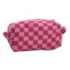Checkered Makeup Bag