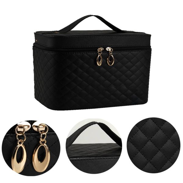 Cosmetic Travel Bag Checkered Makeup Bag