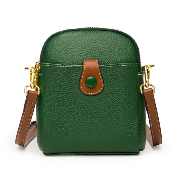 Genuine Leather Small Crossbody Cell Phone for Women Purses