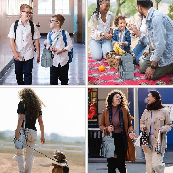 Canvas Portable water bottle insulation bag