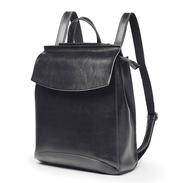 Genuine leather women's bag backpack