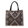 Canvas Ethnic Style Handbag Tote Bag