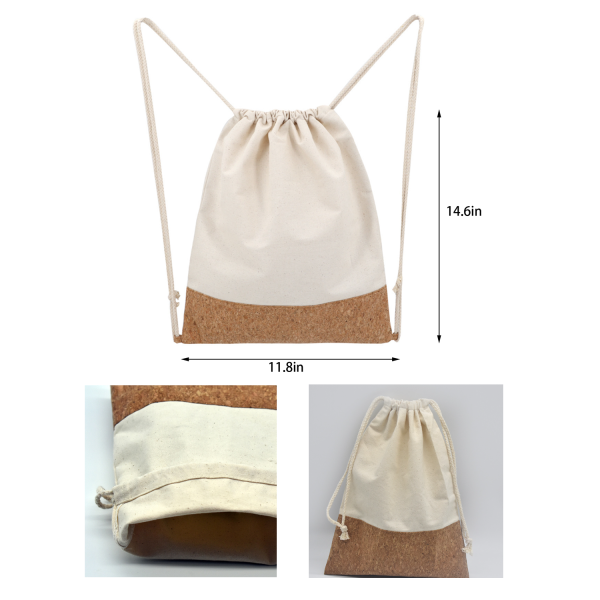 Cork Drawstring Backpack
