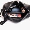 Geniune Leather Wide Strap Crossbody Bag