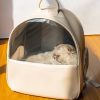 PVC And Leather Pet Backpack