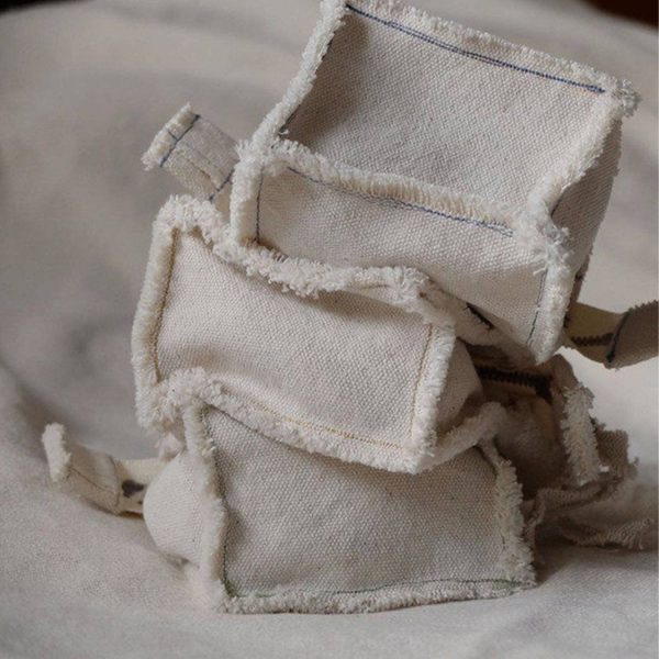 Mini Canvas Zippered Portable Storage Bag