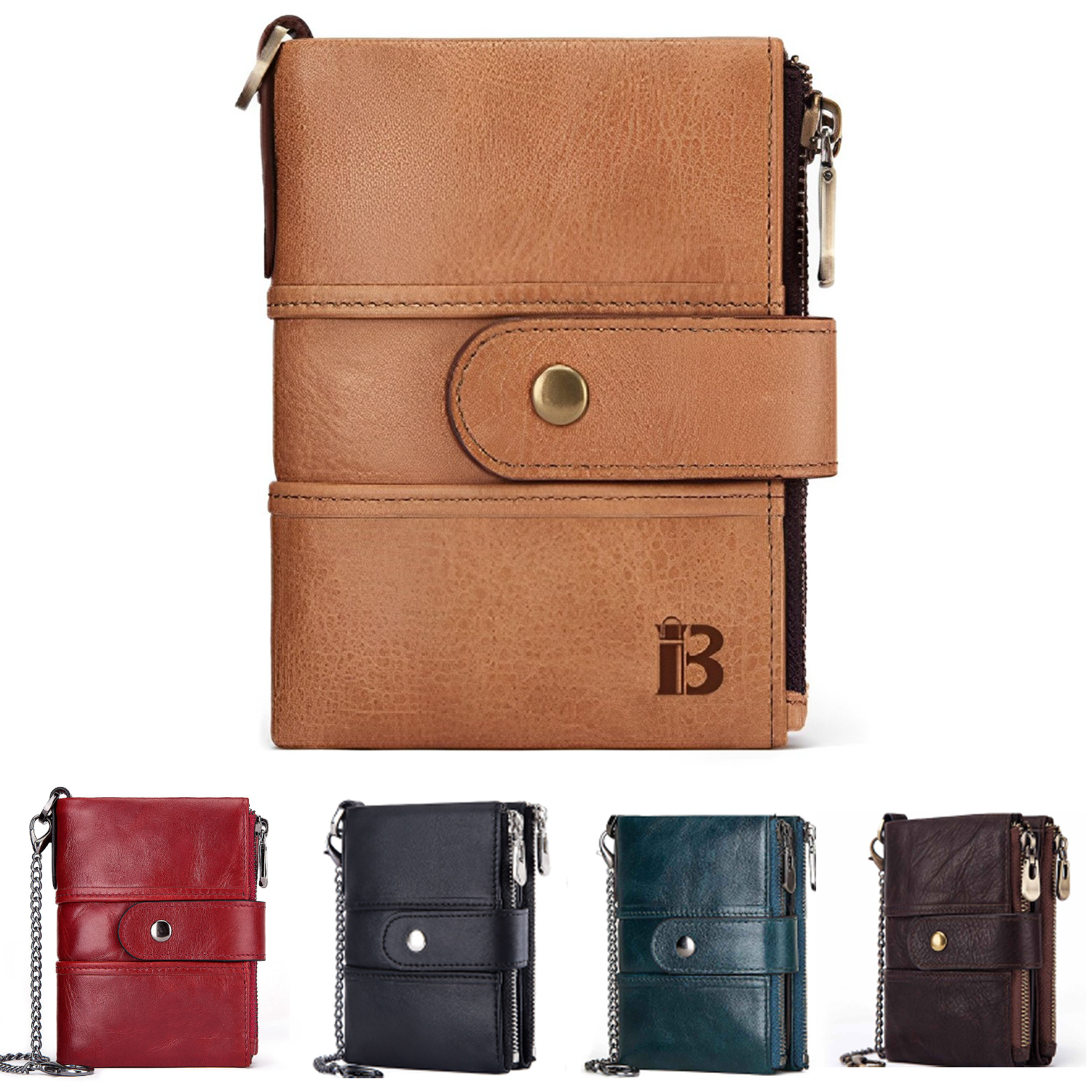 Multifunction Retro Genuine Leather Wallet