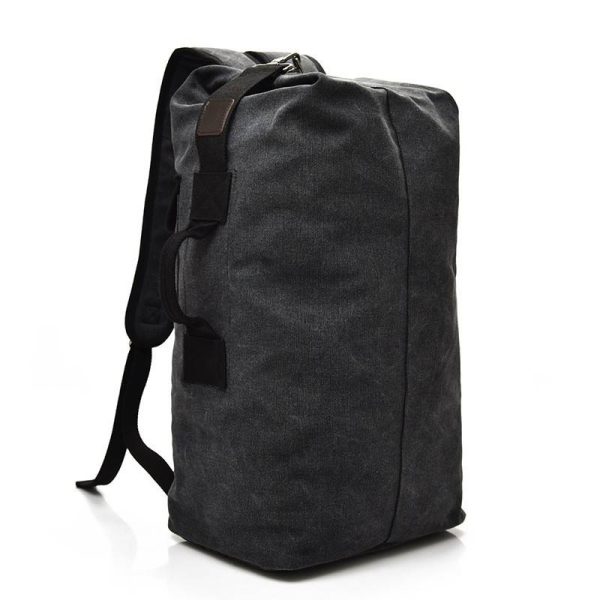 Duffel Bag Top Load Double Strap Canvas Backpack