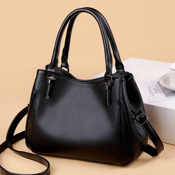 PU Leather Simple Casual Crossbody Shoulder Bag