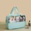 Travel Clear PVC&PU Cosmetic Makeup Bag for Women