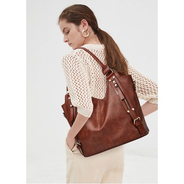 PU Shoulder Tote Bag for Women