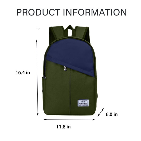 Nylon Double Shoulder Leisure Student Backpack