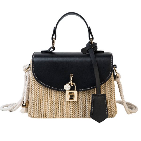 Jute/Burlap Straw Fashion Rattan Shoulder Cross-body bag