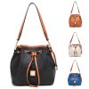 PU Large capacity cross-body bucket bag