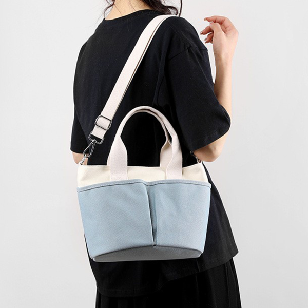Canva Crossbody Bag Handbag With Multi Pocket