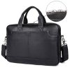 Genuine Leather Briefcase Messenger 15.6 Inch Laptop Bag