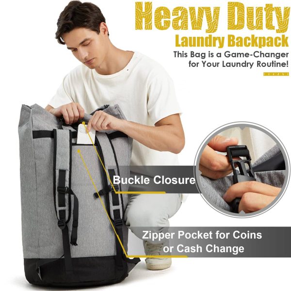 Polyester Heavy Duty Laundry Backpack