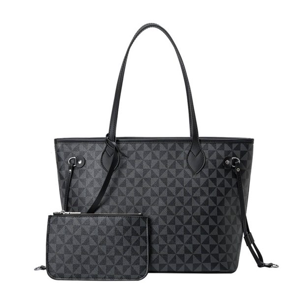 Pvc Check Waterproof Tote Bag For Women